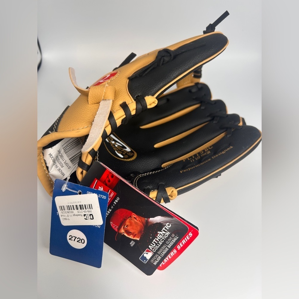 Rawlings 11.5” Youth Player Series Fielding Glove RH Throw Tan - Picture 12 of 12